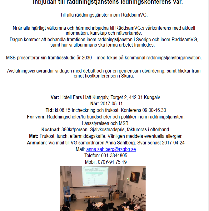 Program Ledningskonferens Vår
