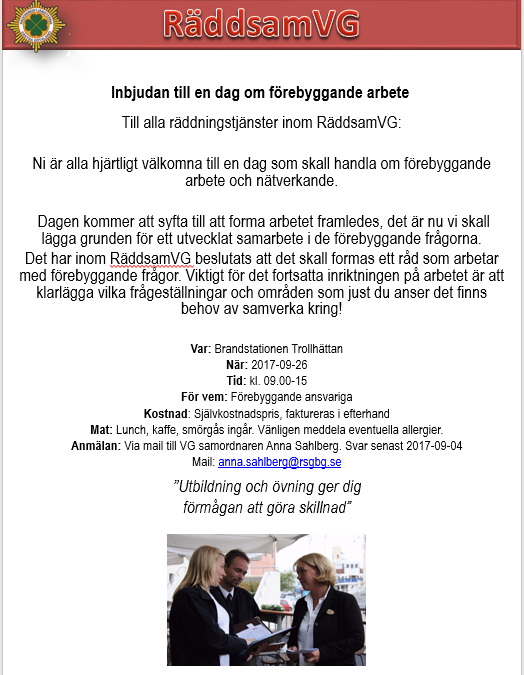 Heldag i Trollhättan om Förebyggandearbete