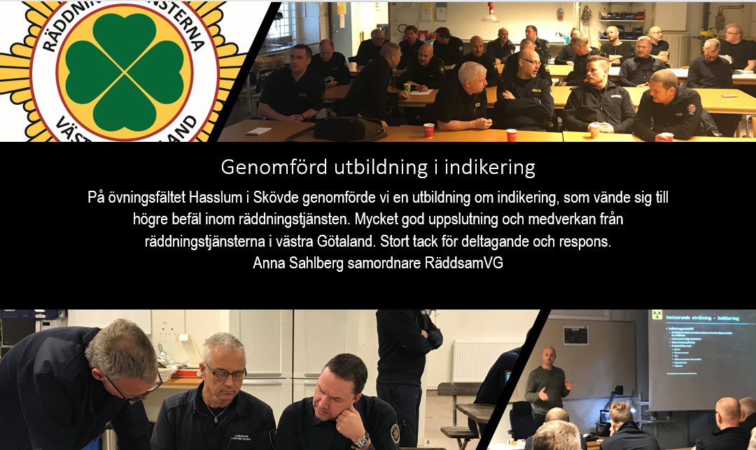 Genomförd utbildning om indikering RäddsamVG